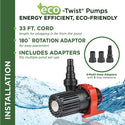 Alpine Eco-Twist® Fountain & Waterfall Pump - Waterfall