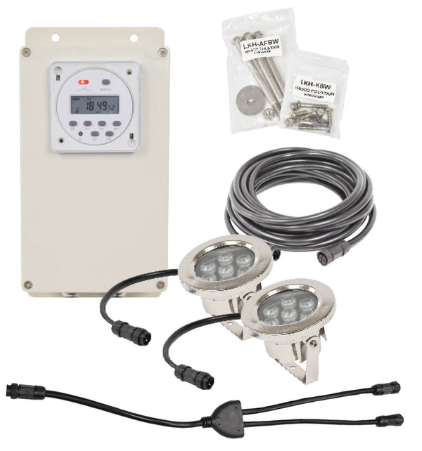 EasyProâ„¢ AquaShineâ„¢ Warm White Fountain Light Kits - 2