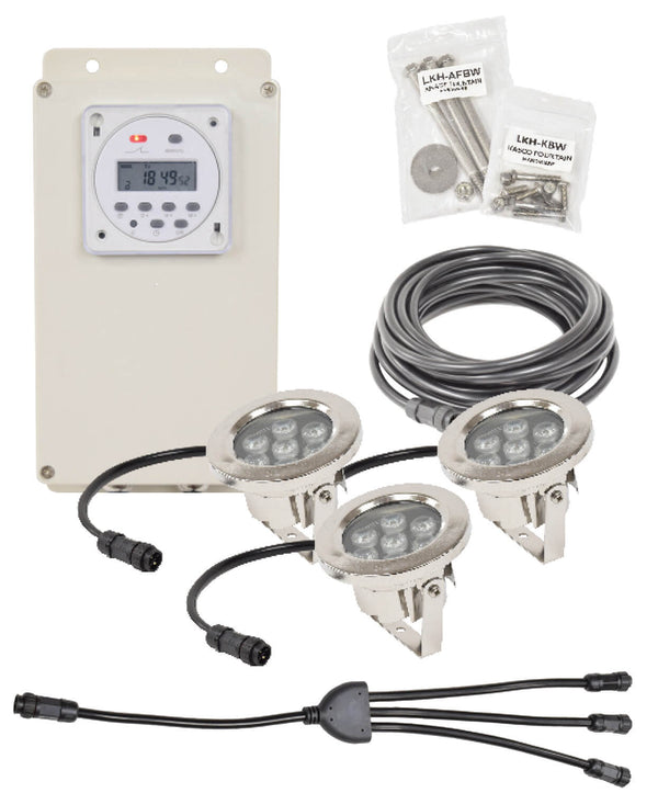 EasyProâ„¢ AquaShineâ„¢ Warm White Fountain Light Kits - 3