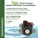 Alpine Eco-Twist® Fountain & Waterfall Pump