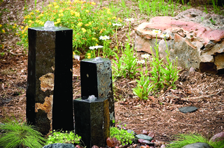 3 Semi-Polished Stone Basalt Columns