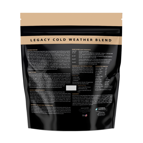 Microbe-Lift® Legacy Cold Weather Fish Food with Wheat Germ