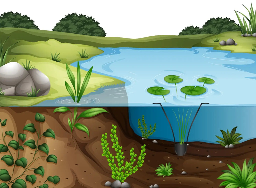 PondSling shown in the pond