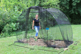 Adjustable Garden Dome with Netting - Garden Cover