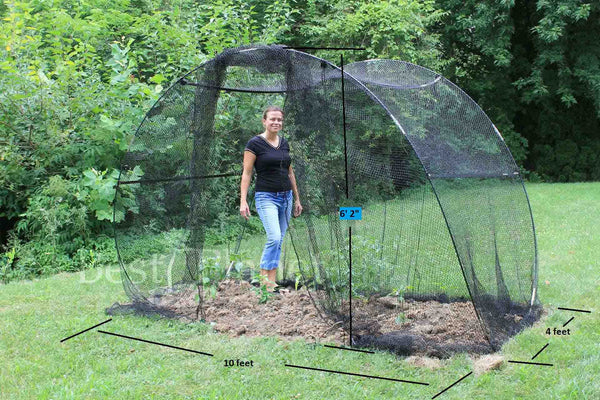 Adjustable Garden Dome with Netting - Garden Cover