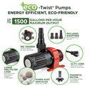 Alpine Eco-Twist® Fountain & Waterfall Pump - Waterfall