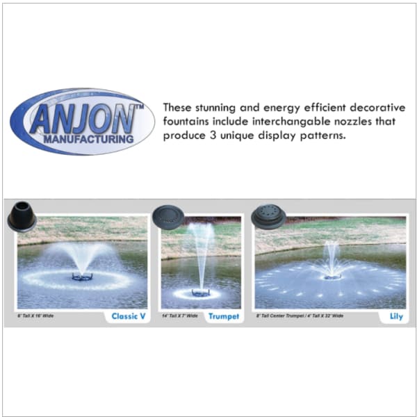 Anjon™ EcoFountain™ Floating Fountains
