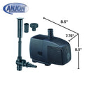 Anjon™ Little Frog™ Statuary & Fountain Pumps - 950 GPH
