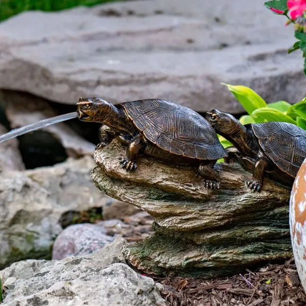 Aquascape® Double Turtle On Log Spitter