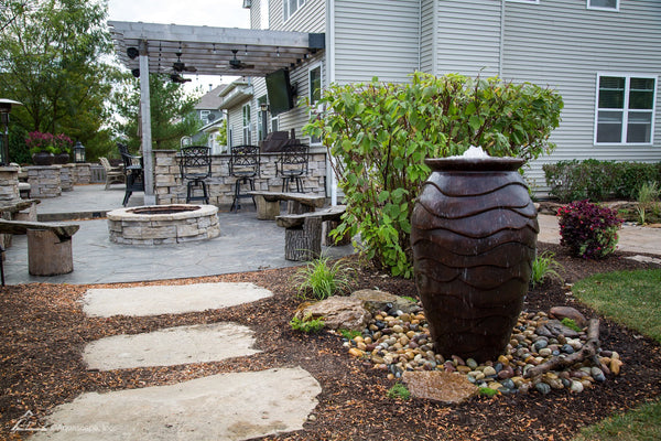 Aquascape® Medium Scalloped Urn Landscape Fountain Kit