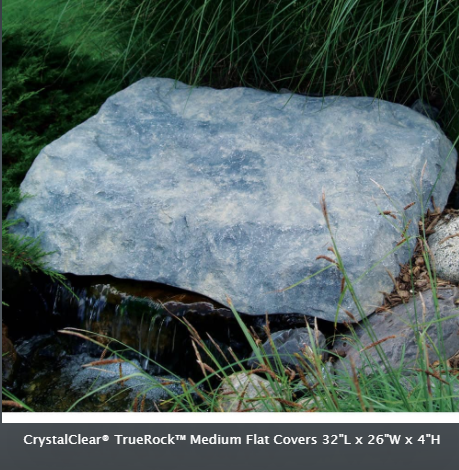 CrystalClear® TrueRock™ Cover Rocks - Medium Greystone