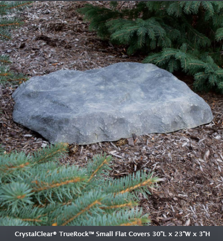 CrystalClear® TrueRock™ Cover Rocks - Small Greystone