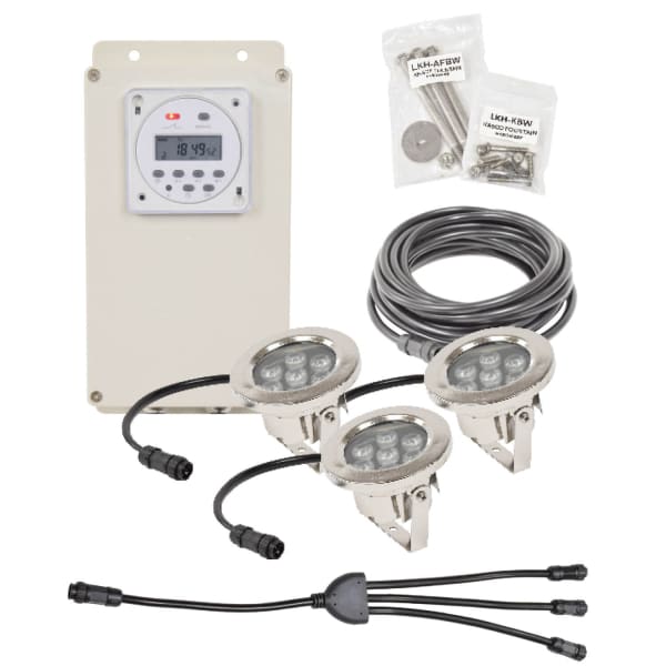 EasyPro™ AquaShine™ Warm White Fountain Light Kits - 3