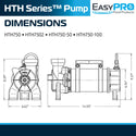 EasyPro™ HTH Horizontal Stainless Steel Pumps 20’ 50’