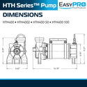 EasyPro™ HTH Horizontal Stainless Steel Pumps 20’ 50’