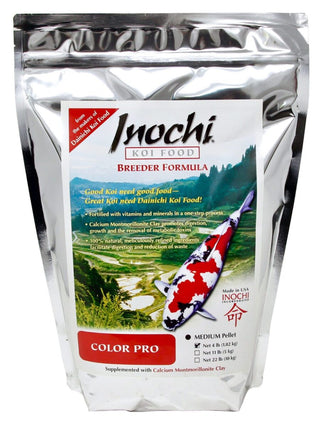 Inochi Pro Color Koi Food Medium Pellets - Fish Food