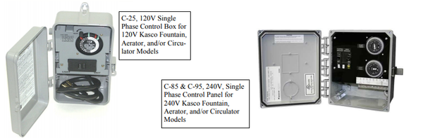 Kasco® Fountain Aeration Control Panels - Fountain & Pond