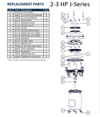 Kasco® Replacement Parts of J Series Fountains - Nozzle