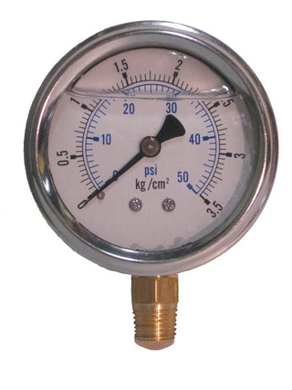 Liquid Filled Pressure Gauges - 0-50 psi range