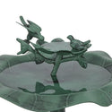 Lotus Birdbath with Birds - Birdbath