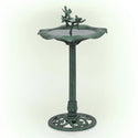Lotus Birdbath with Birds - Birdbath
