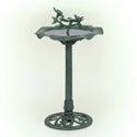 Lotus Birdbath with Birds - Birdbath