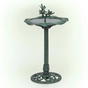 Lotus Birdbath with Birds - Birdbath