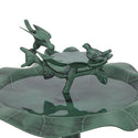 Lotus Birdbath with Birds - Birdbath