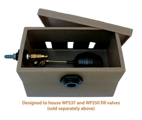 Inside view of Water Fill Box