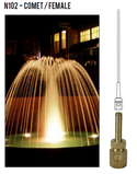 Brass Fountain Nozzle - Comet - Female Thread