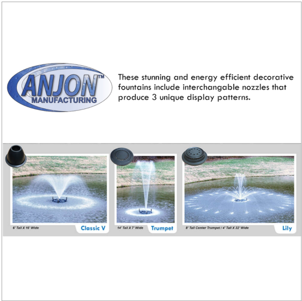 Anjon™ EcoFountain™ Floating Fountains