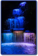 Anjon™ NiteFalls™ Stainless Steel Spillways w/ Optional Color Changing with Remote