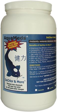 AQUA MEDS® DeChlor & More™ - Removes Ammonia, Chlorine, & Chloramines Instantly