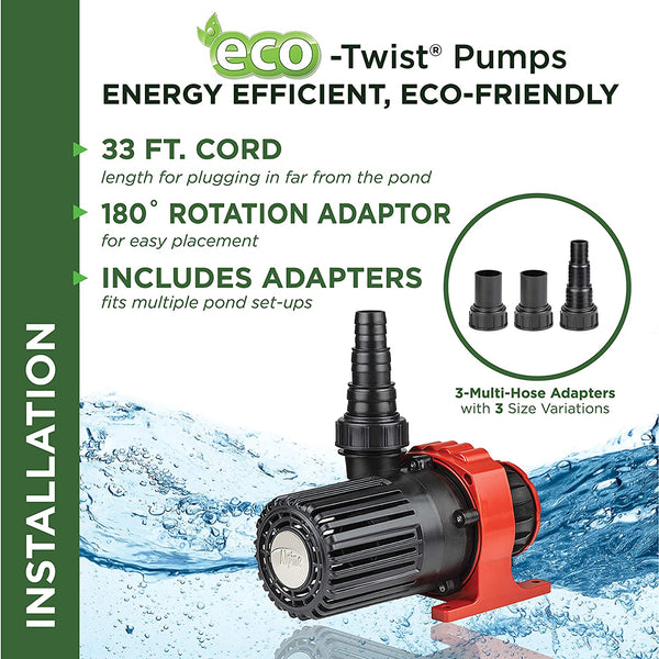 Alpine Eco-Twist® Fountain & Waterfall Pump