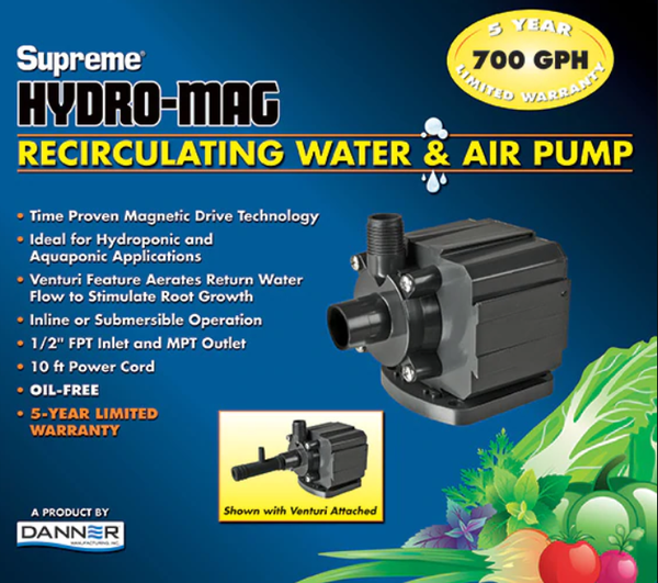 Supreme® Hydro-Mag Recirculating Water Pump