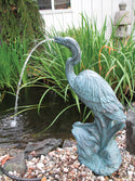 EasyPro™ Bronze Resin Heron Fountain